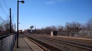 Inbound Metra Through Congress Park,Illinois