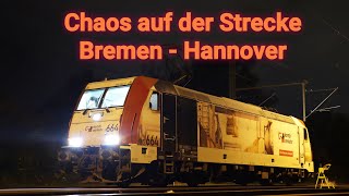 Chaos auf der Strecke Bremen - Hannover, wenn es doppelt so lange dauert wie sonst..