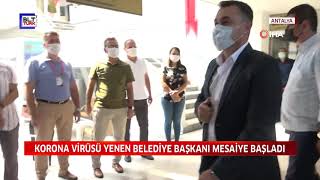 KORONA VİRÜSÜ YENEN BELEDİYE BAŞKANI MESAİYE BAŞLADI