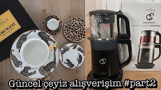 GÜNCEL DEV ÇEYİZ ALIŞVERİŞİM❗️#part2 | KARACA KONUŞAN ÇAY MAKİNESİ  | ENGLISH HOME | MİGROS