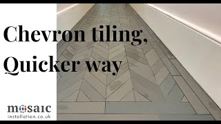 How to install Chevron Pattern Tiles easier and quicker way! (Best Way 😉)