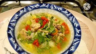 sayur sop ayam segar kuahnya enak banget