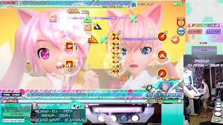 | ARCADE CABINET | 3 MISS |Rin-chan Now!"9☆ | EXTREME | GREAT 93.08% | Project DIVA AC FT |