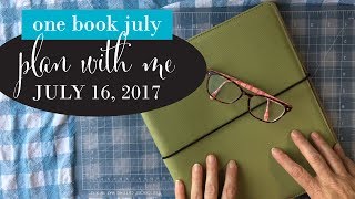 One Book July, Plan with me for July 16, 2017, Weekly Spread, Spreademwidesunday