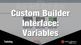 Custom Builder Interface: Variables