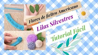 Tutorial Flores Silvestres de Fieltro. DIY fácil. Manualidades