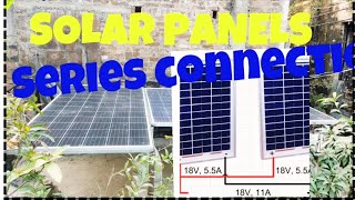 Solar panel in series connection