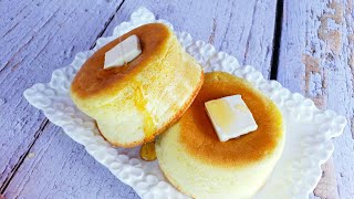 طريقة عمل البان كيك الياباني المرتفع بالبيت على أصوله طري ولذيذ  Japanese souffle pancake