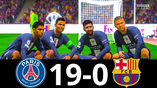 MESSI, RONALDO, MBAPPE, NEYMAR, ALL GOALS | PSG 19-0 BARCELONA