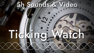 The Ticking of a Pocket Watch (5 hours of relaxing sounds and video)