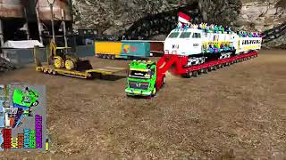 Truck Lokomotif Bawa Kereta Api Melewati Jalur Extrim GamePlay #The End