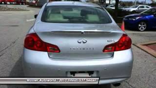 2013 Infiniti G37 Sedan Newark DE 751769P