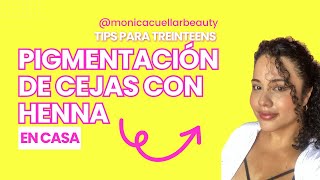 Aplicación de henna paso a paso | cejas de salón 💖