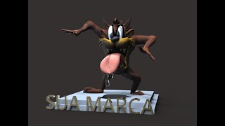 Modelando  no zbrush tazmania!! será que rola? parte 2