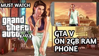 how to play gta 5 on low device || gta 5 play in 2 ram phone