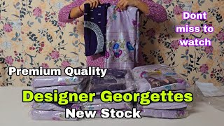 Branded Designer Georgettes💕#onlineshopping #fancysarees #branded #georgette #partywear #newstock ##