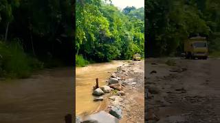 Airnya langsung dari sumber pegunungan #shorts #sungai #gunung #fyp #viral