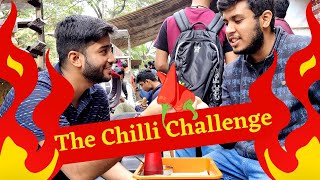 The Chili Challenge |Who Eats More? | Bharti Vidyapeeth Back Gate | @AnantSoniVlogs