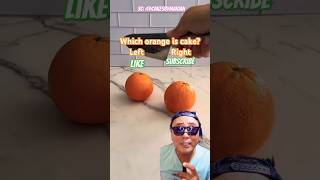 DIMANAKAH KUE ITU‼️ KANAN ATAU KIRI #orange #pumpkin #challenge  #food #fruit #midnight