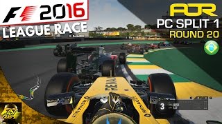 F1 2016 | AOR PC League Race (Split 1): Round 20 - Brazil