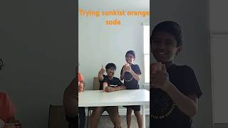 trying Sunkist Orange soda