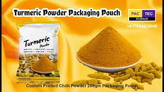 Turmeric Powder 250gm Packaging Pouch, Spices Packaging Pouch