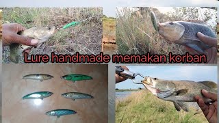 Mantap Tes Lure handmade ll Casting ikan BARRAMUNDI ll heri metal fishing