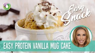 Easy Vanilla Microwave Mug Cake - Protein Treats By Nutracelle