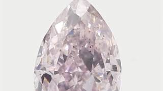 0.26 ct FANCY LIGHT PURPLISH PINK SI2 PEAR GIA