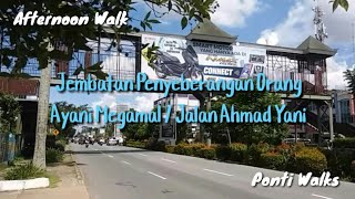 Jembatan Penyeberangan Orang Ayani Megamal / Jalan A Yani Kota Pontianak - Walking Siang