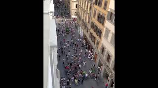 Firenze, corteo contro il Green pass