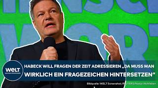 BUNDESTAGSWAHL: "Fragen der Zeit adressieren" - Robert Habeck! Das steht im Grünen Wahlprogramm