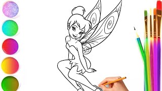 How To Draw Tinkerbell Easy and quikly.Wie zeichne Tinkerbell Einfach und schnell.Campanita.