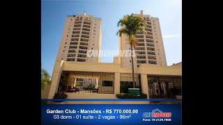 Apartamento à venda no Bairro Mansões Santo Antônio em Campinas na Imobiliária CMB Imóveis.