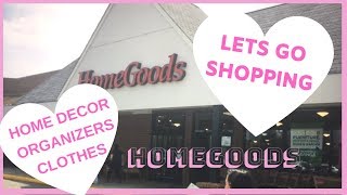 Shop With Me To Homegoods| Spring Home Decor, Organizer, Clothes💕