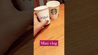 Starbucks Me Maza Aa Gayi😳😍Are you hot coffee or cold coffee person?? 🙄#shorts #minivlog #starbucks