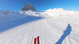 Tignes - Col des Vés [4K] Ski Run | Insta360 X3