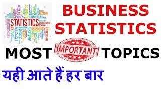 Ugc Net Commerce/Management - Business Statistics - MOST IMPORTANT TOPICS