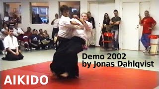 Aikido demonstration 2002 in Malmö, Sweden: Jonas Dahlqvist and Tomas Ohlsson