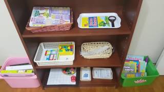 Montessori inspired shelf activities for preschoolers