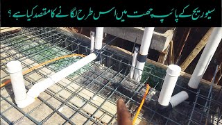 Sewerage | Sewerage pipe fitting/Sewerage for kitchen & rain in slab @bakhshtechnical