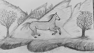 KARAKALEM ÇİZİM AT ÇİZİMİ - PENCİL DRAWİNG HORSE DRAWİNG - TEMEL KARAKALEM ÇİZİM