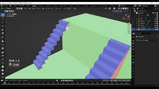 blender 階段下を埋める
