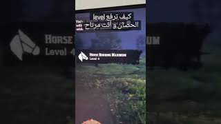 red dead كيف ترفع مستوى الحصان وأنت مرتاح how to up horse level