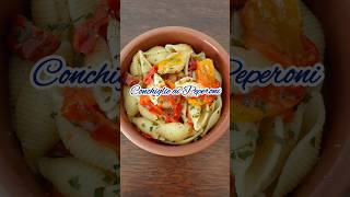 Conchiglie ai Peperoni 🐚🫑 #ricetta #duegiridolio #marcorapo #recipe #receta #рецепт #food #shorts