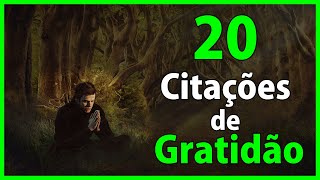 👀 20 Citações PODEROSAS sobre Gratidão que o farão pensar 👀| Motivação para a Vida