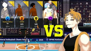 OASIS, ATIS, MASKED SOLHWA LISIA VS NISHIKAWA | The Spike Vollyball Story