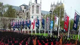 Coronation - King Charles III leaving Westminster Abbey