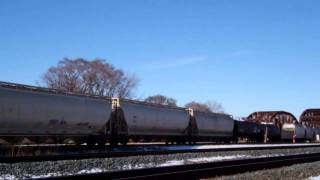 BNSF # 4465 Leads Manifest To Riverdale Yard Blue Island,Illinois