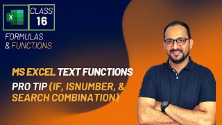 MS Excel Text Functions - IF, ISNUMBER, and SEARCH Combination (Pro Tip)